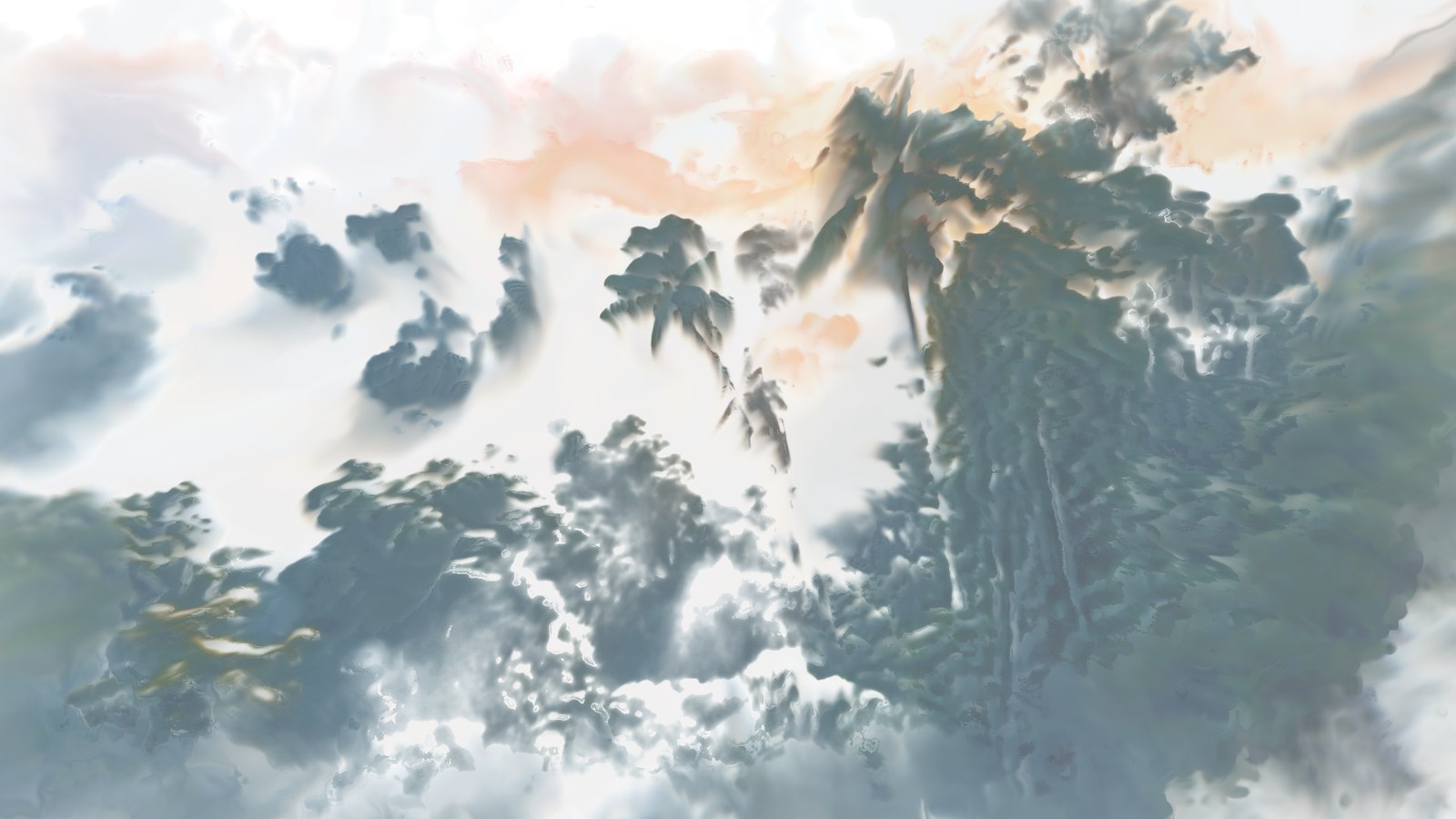 The debug views: painting, mobile pigment, settled pigment, water, paper.